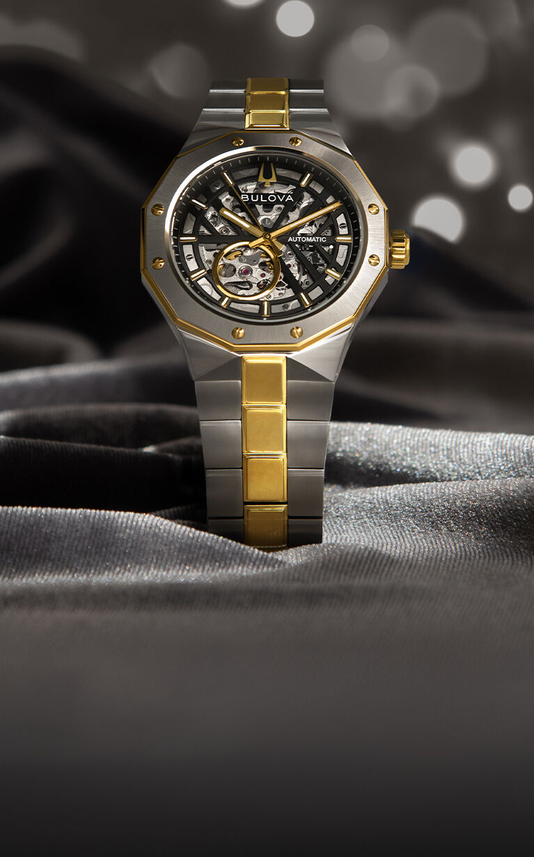 Featuring the Open Heart Prestige watch model 98A339